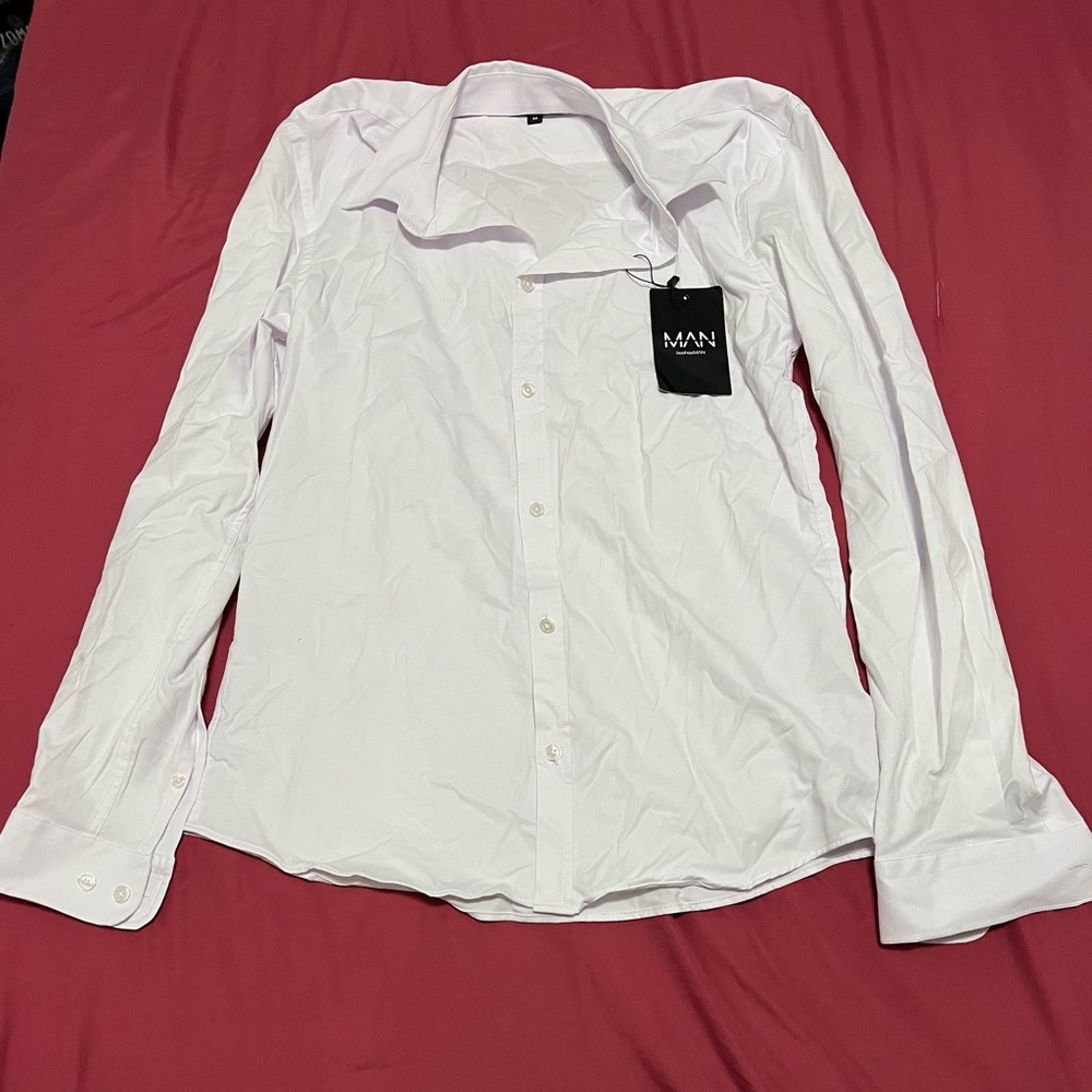 White button down